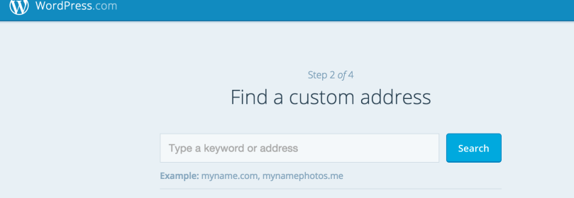 Step 2 WordPress.com 