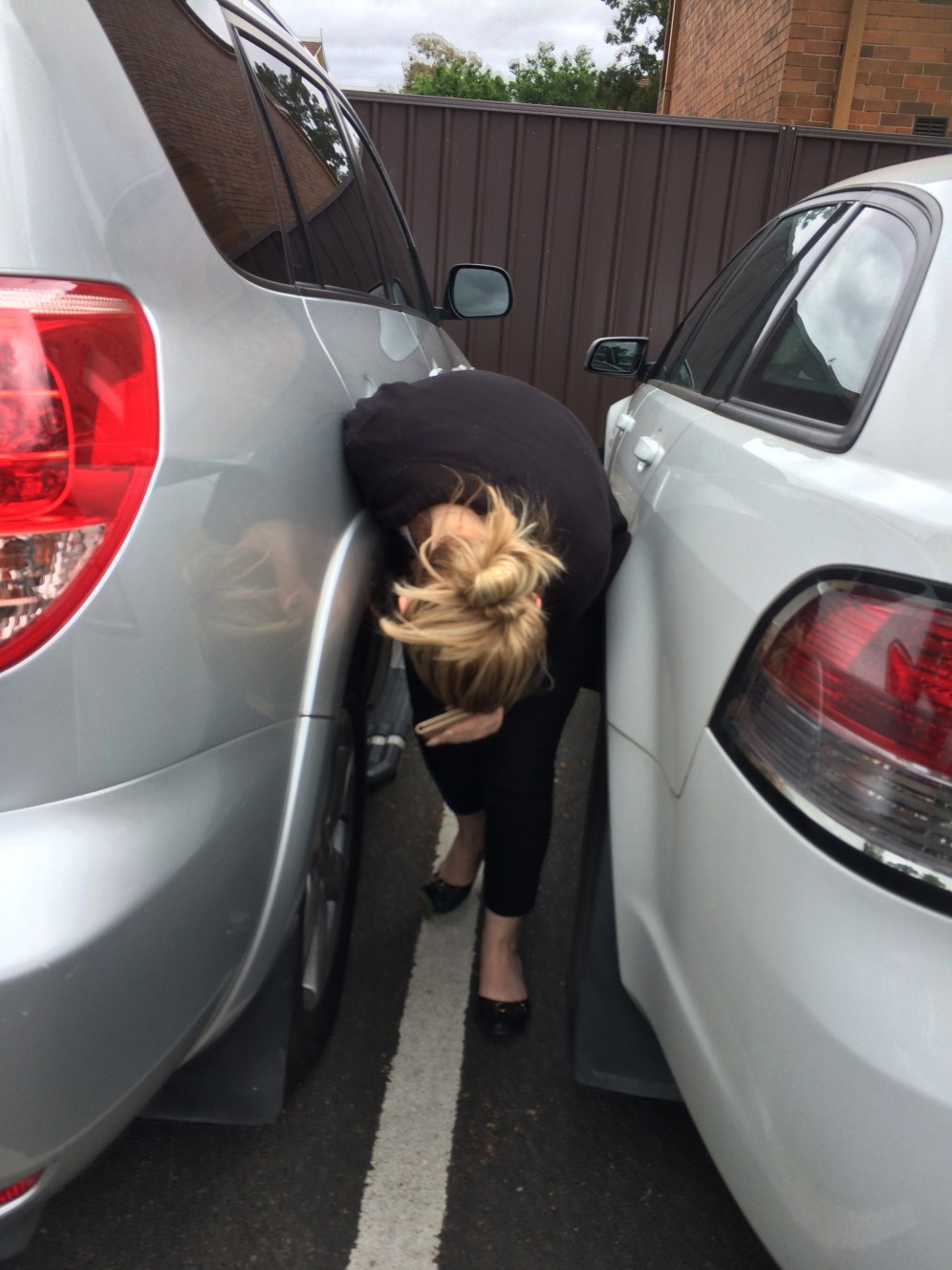 Ouch. These cars are tight.