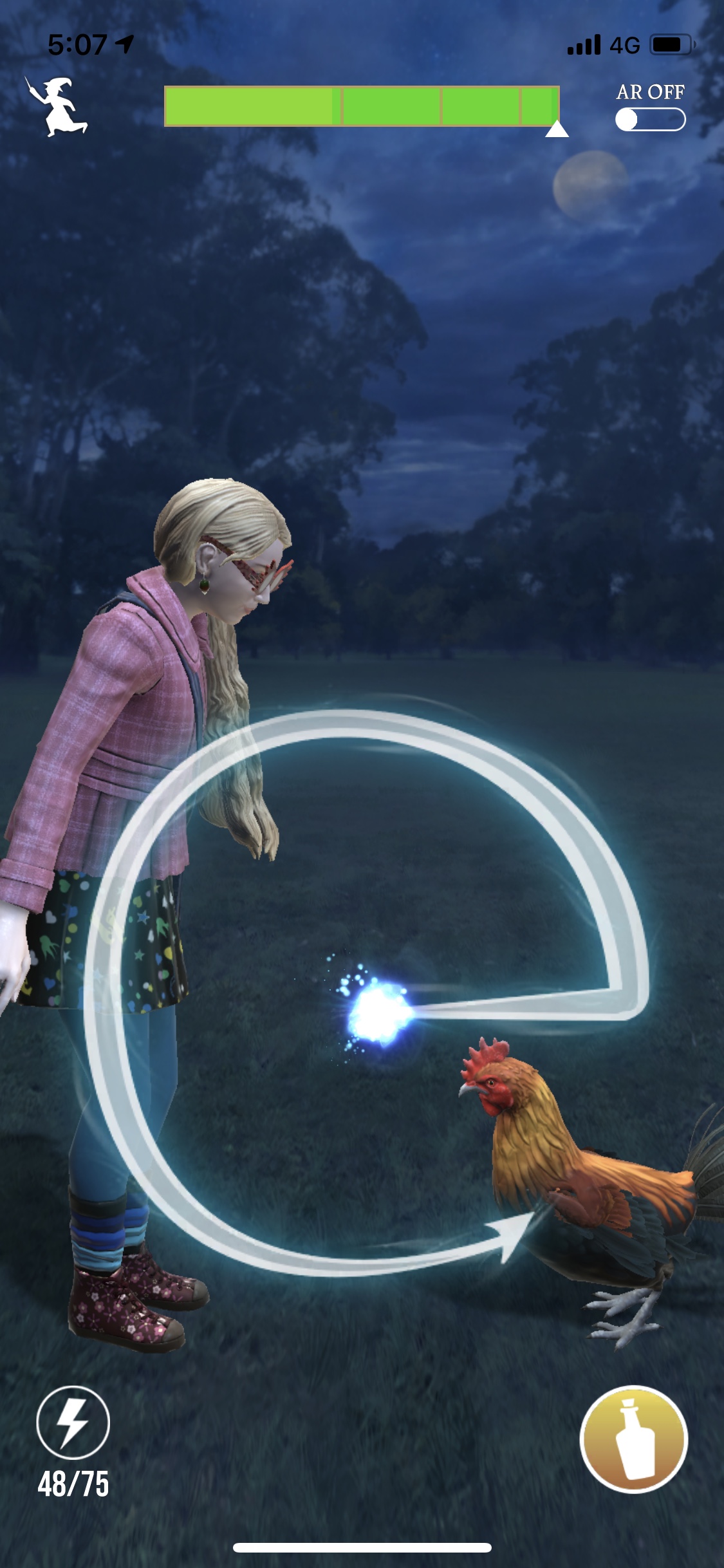 Luna Lovegood in Wizards Unite mobile game